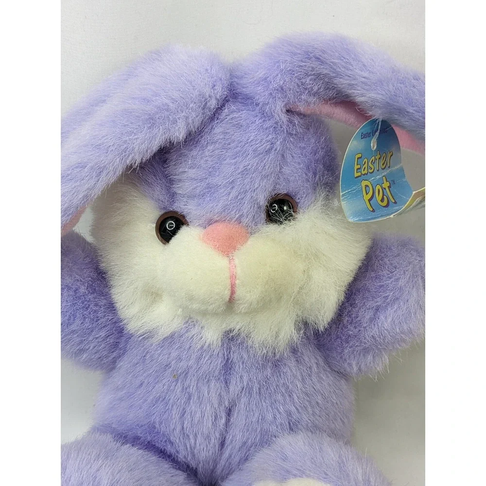 Easter Pet Purple Rabbit Bunny Plush Sits 7 Inch Easter Unlimited Stuffed Animal